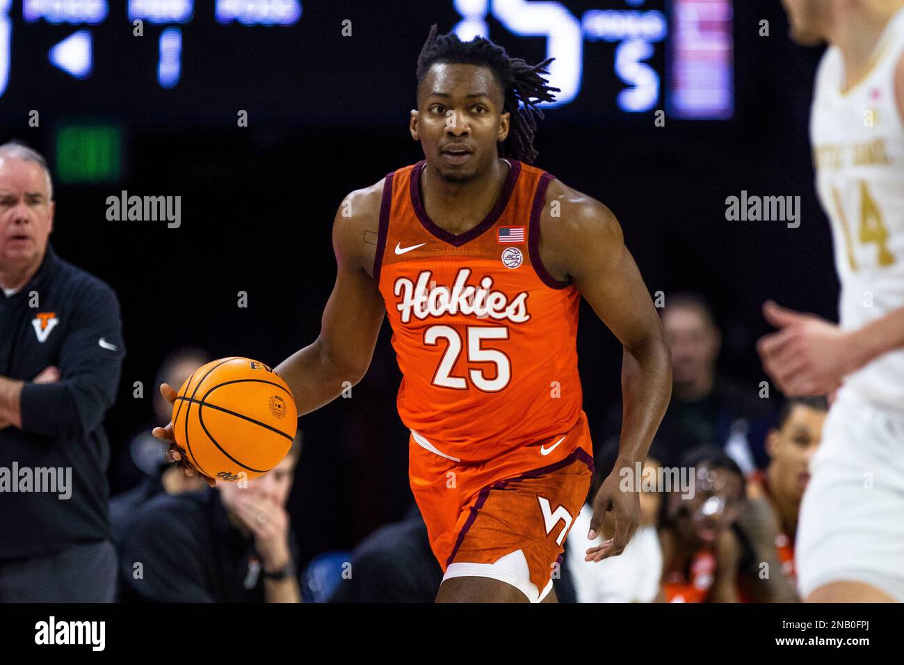 Virginia Tech's Justyn Mutts (25) during the first half of an NCAA