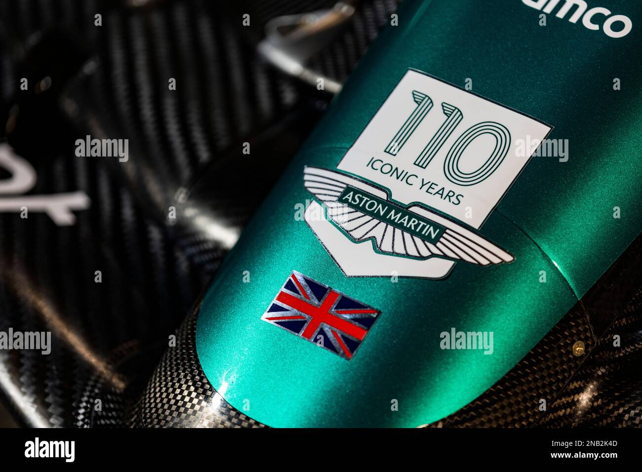 Aston Martin Aramco Cognizant Formula One™ Team enthüllt den Formel-1-Wagen AMR23 für Staffel 2023 Stockfoto