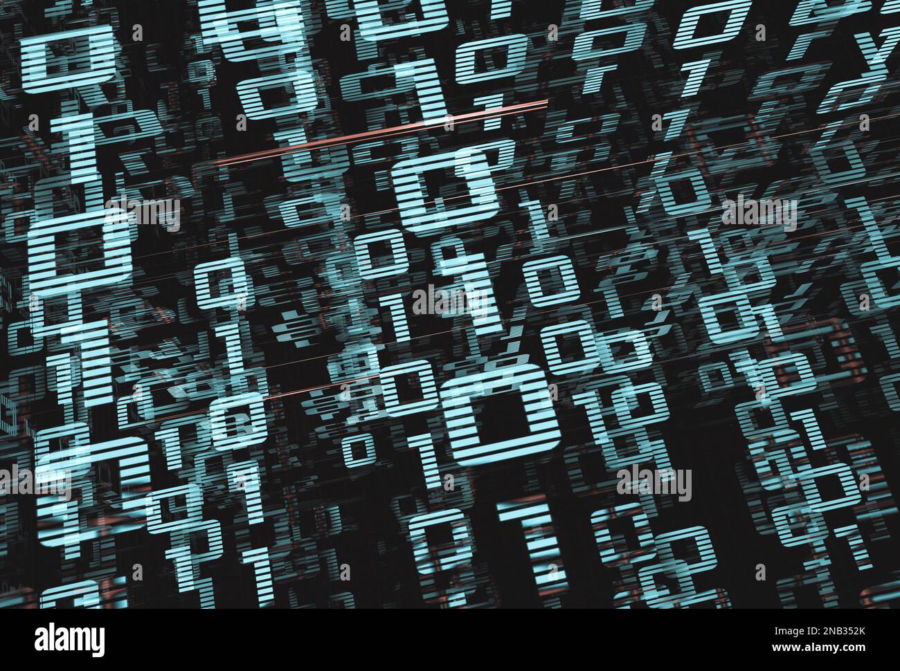 Hintergrundbild von binärem Code und binärem Sprachkonzeptmuster sowie Big Data structure.Net und Quellcode. Abstrakter Hintergrund der Technologie. Stockfoto