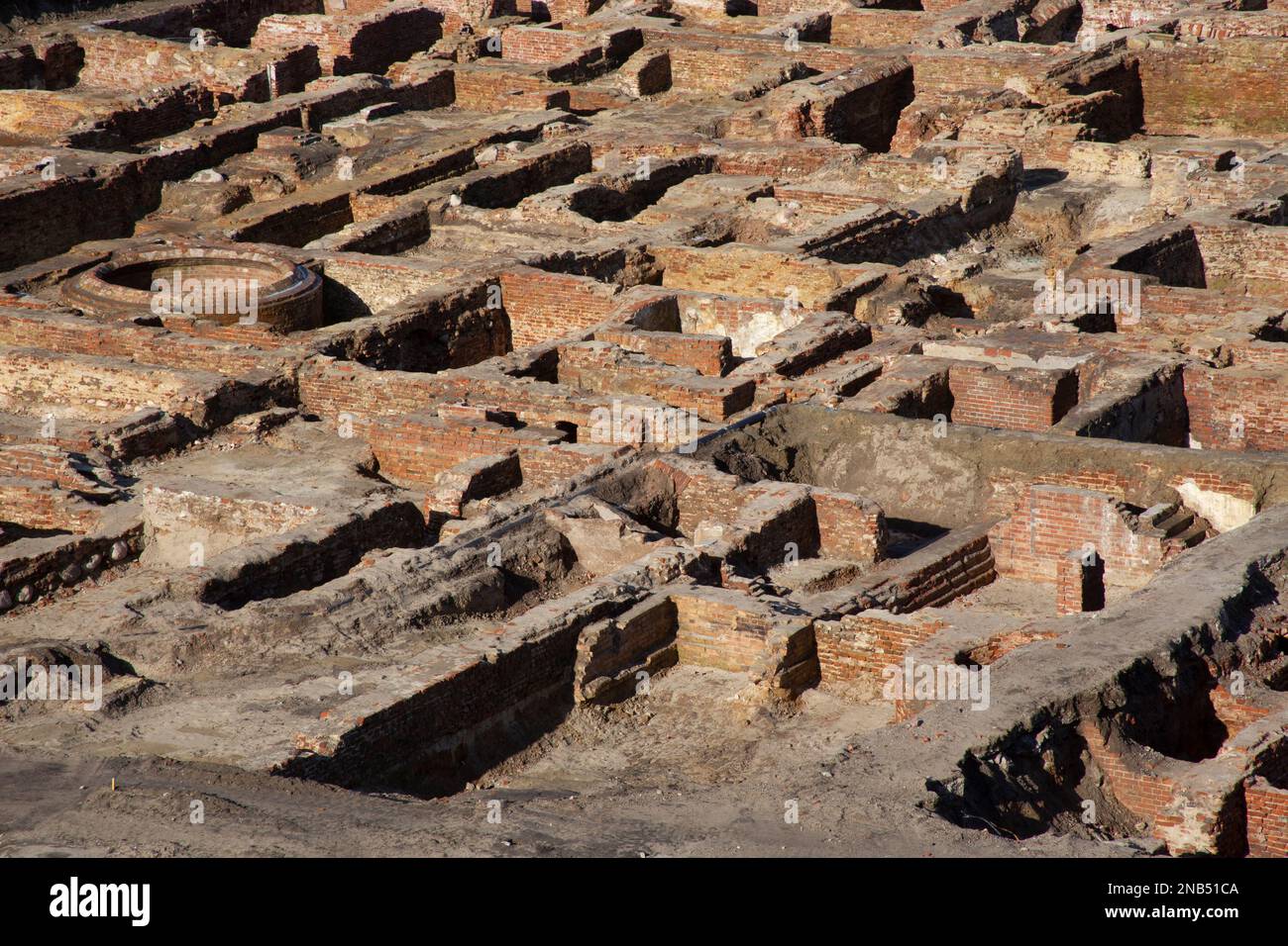Die Ruinen des Sachsenpalastes auf dem Piłsudski-Platz Warschau Polen Stockfoto