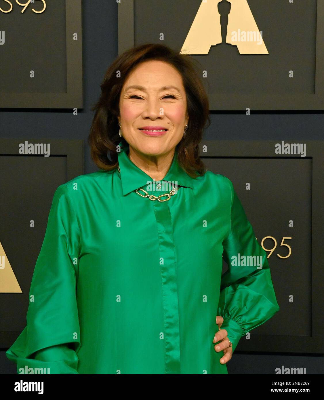 Beverly Hills, Usa. 13. Februar 2023. Janet Yang, Präsidentin der Academy of Motion Picture Arts and Sciences, nimmt am Montag, den 13. Februar 2023, am 95. Jährlichen Mittagessen der Oscars-Nominierten im Beverly Hilton in Beverly Hills, Kalifornien Teil. Foto: Jim Ruymen/UPI Credit: UPI/Alamy Live News Stockfoto