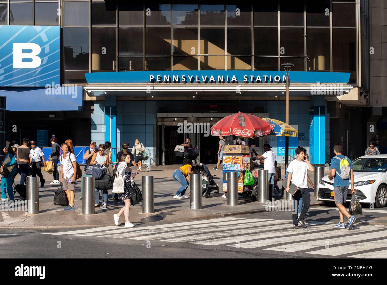 Pennsylvania Station oder einfach Penn Station, der wichtigste Intercity-Bahnhof in New York City, gesehen am Sonntag, 3. Juli 2022. Stockfoto