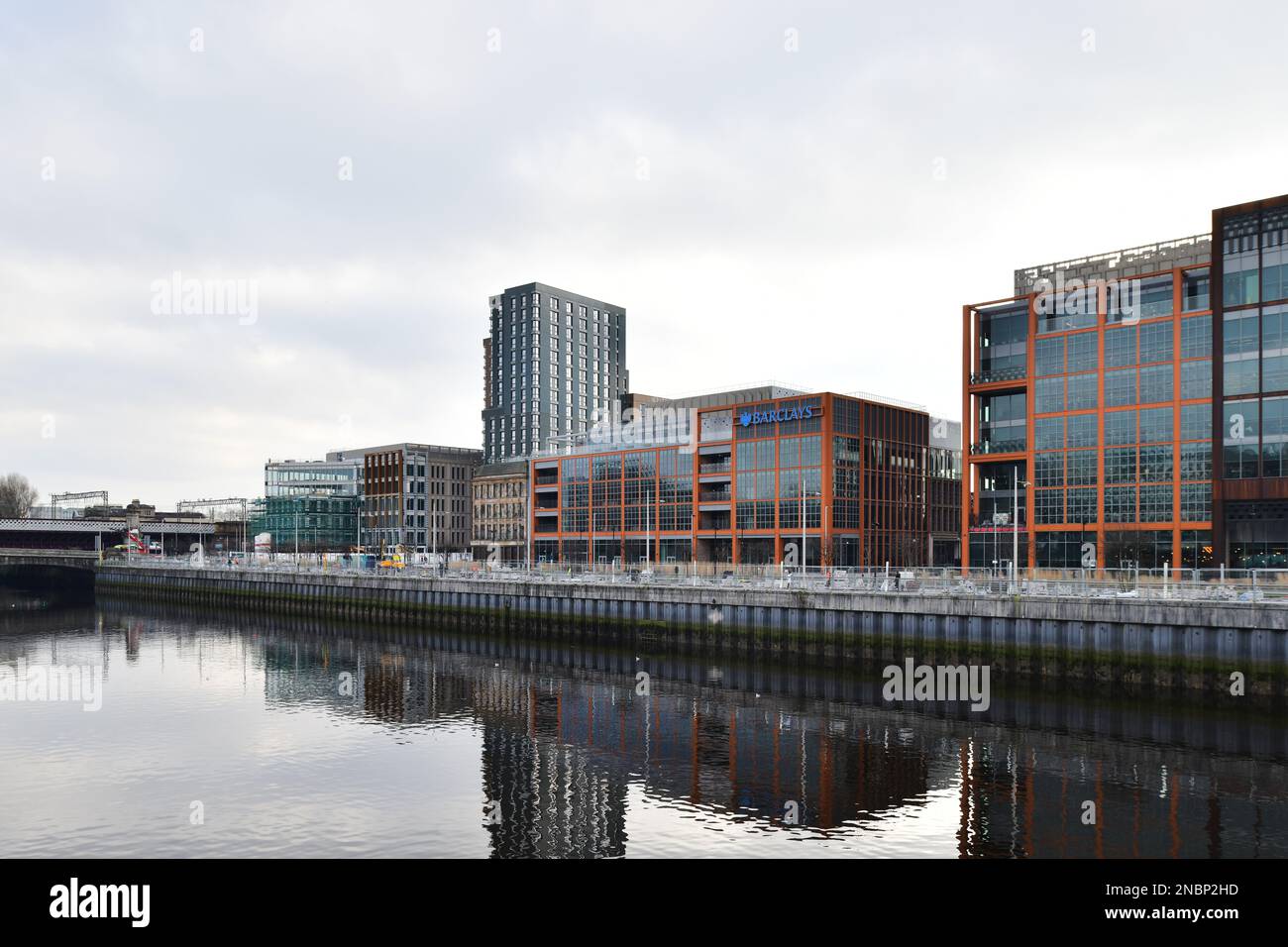 Glasgow Scotland, Vereinigtes Königreich, 13. Februar 2023. Barclays Clyde Place Credit sst/alamy Live News Stockfoto