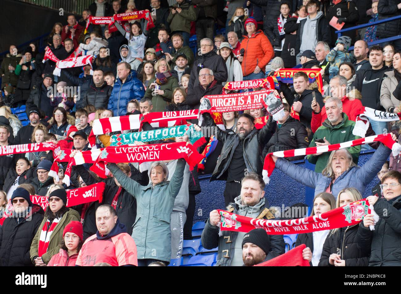 WSL Liverpool / Leicester City in Prenton Park Birkenhead, Liverpool (Terry Scott/SPP) Guthaben: SPP Sport Press Photo. Alamy Live News Stockfoto