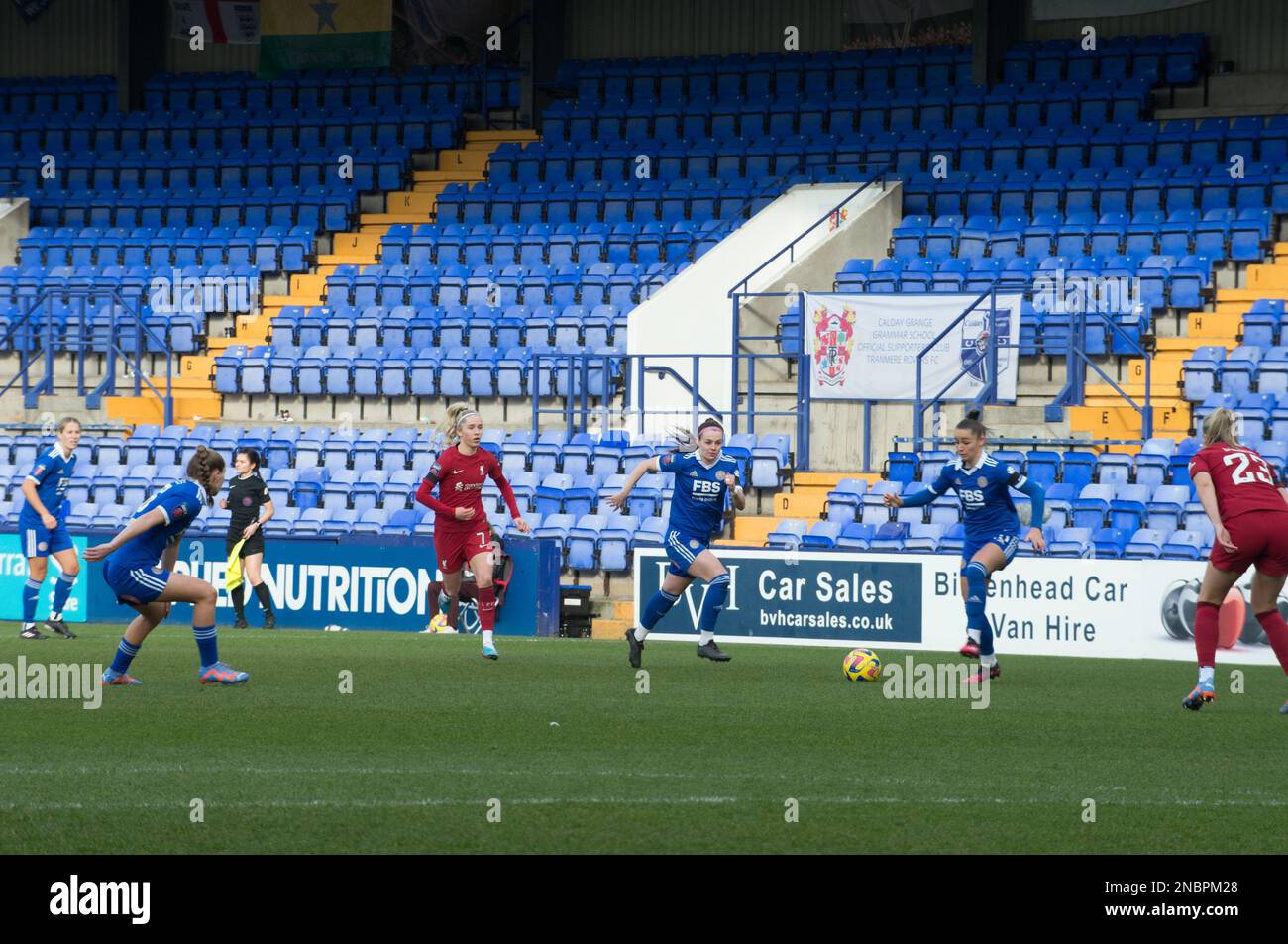 WSL Liverpool / Leicester City in Prenton Park Birkenhead, Liverpool (Terry Scott/SPP) Guthaben: SPP Sport Press Photo. Alamy Live News Stockfoto