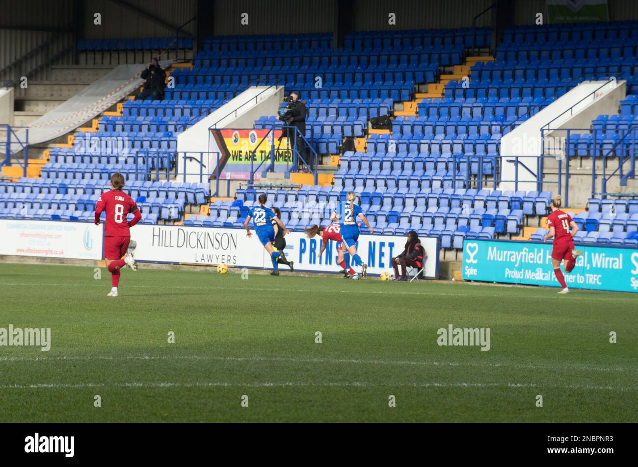 WSL Liverpool / Leicester City in Prenton Park Birkenhead, Liverpool (Terry Scott/SPP) Guthaben: SPP Sport Press Photo. Alamy Live News Stockfoto