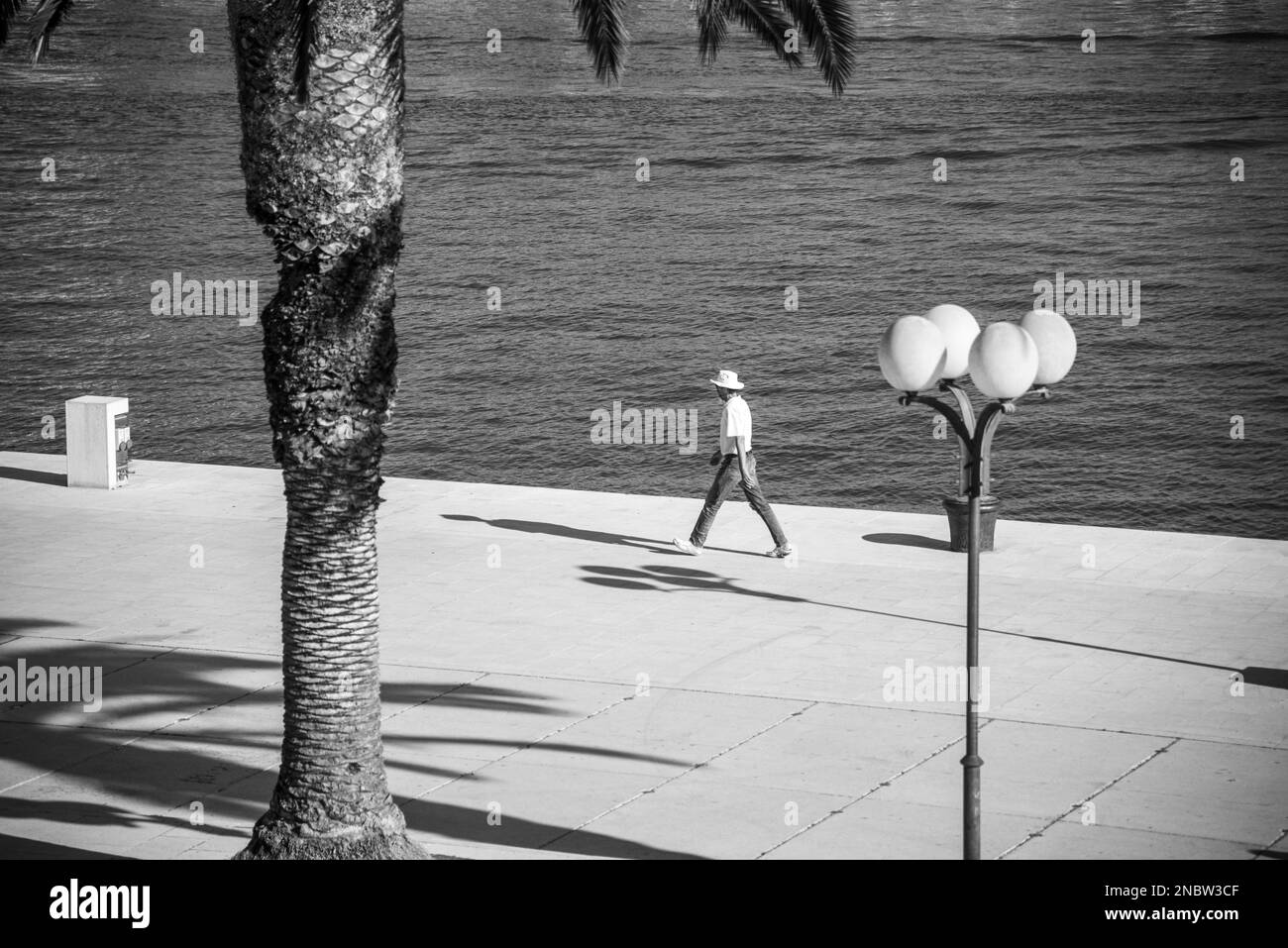 Hafen und Altstadt in Trogir, Kroatien Stockfoto