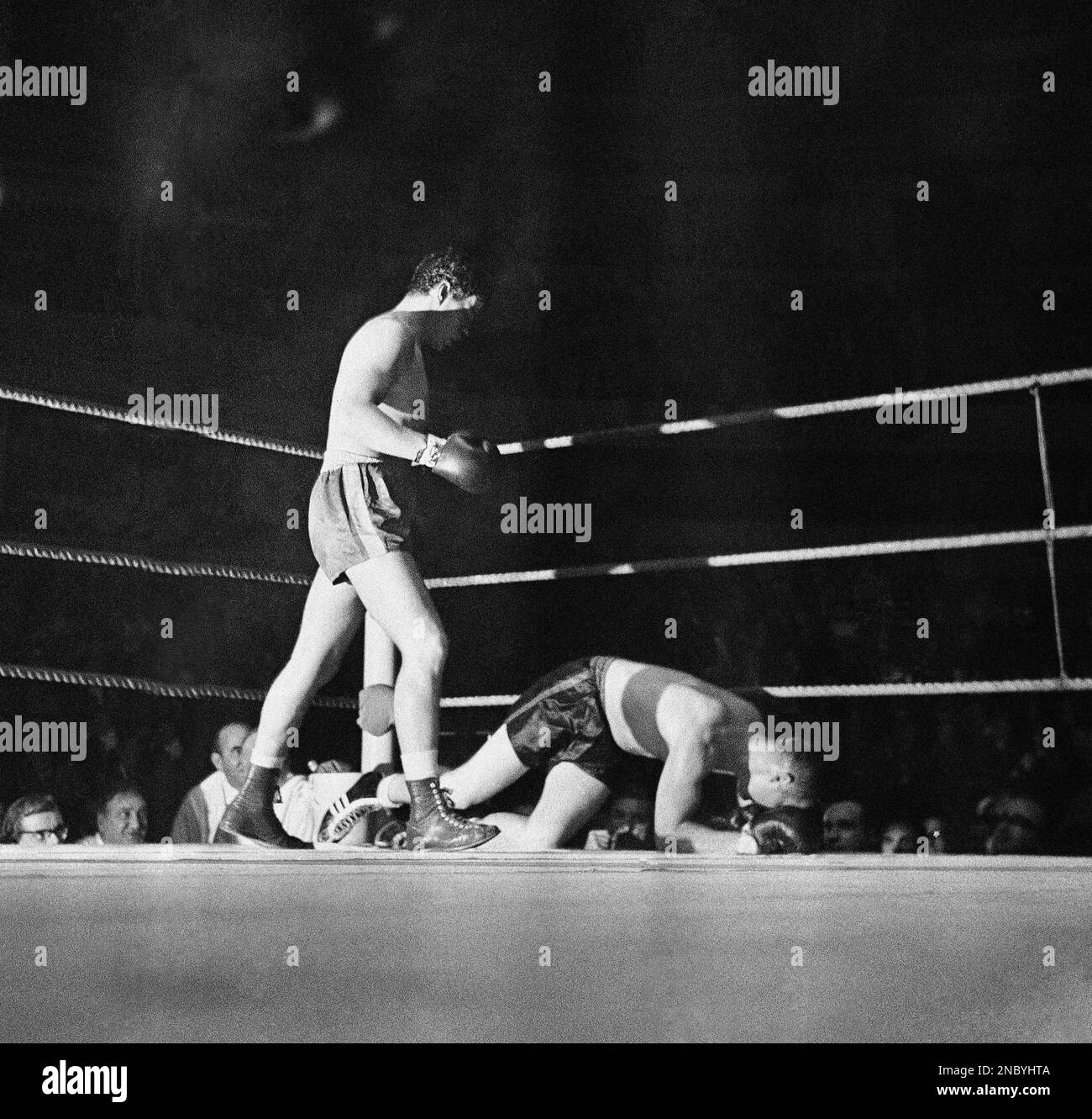 London’s Terry Downes, former world middleweight champion stands over