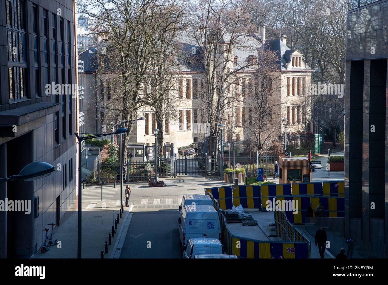 Das Schaubild zeigt die Vertretung des Bundesstaates Bayern bei der Europäischen Union am Dienstag, den 14. Februar 2023 in Brüssel. BELGA FOTO NICOLAS MAETERLINCK Stockfoto