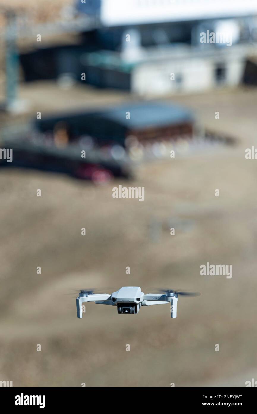 Drohne, alagna valsesia, italien Stockfoto