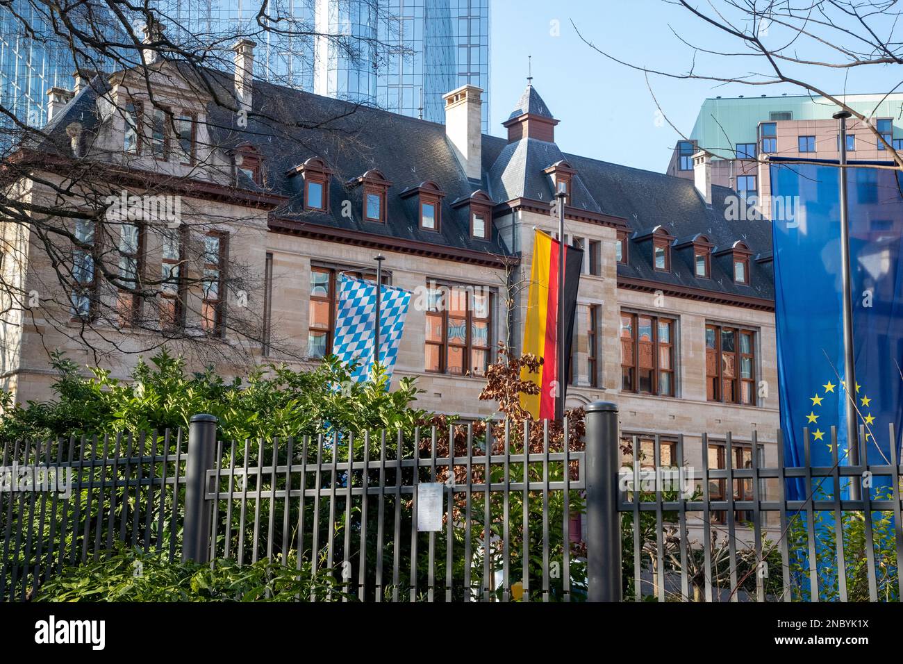 Das Schaubild zeigt die Vertretung des Bundesstaates Bayern bei der Europäischen Union am
