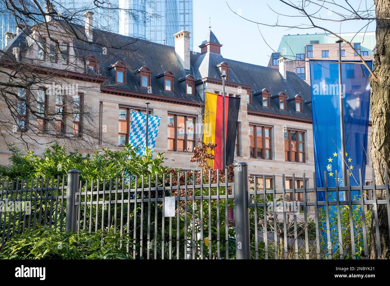Das Schaubild zeigt die Vertretung des Bundesstaates Bayern bei der Europäischen Union am Dienstag, den 14. Februar 2023 in Brüssel. BELGA FOTO NICOLAS MAETERLINCK Stockfoto