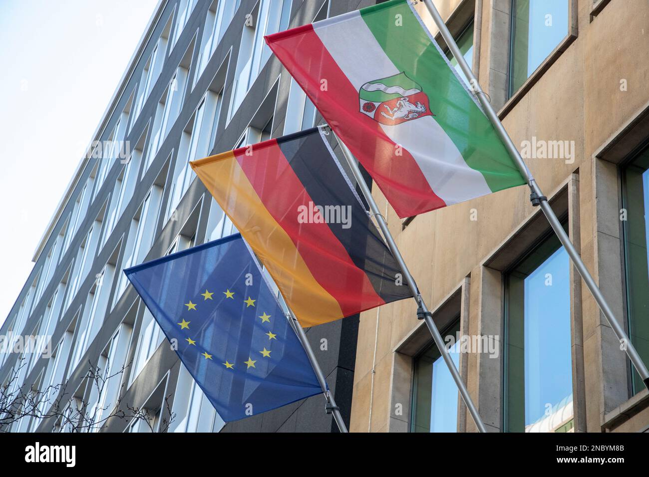 Das Schaubild zeigt die Vertretung des Bundesstaates Nordrhein-Westfalen bei der Europäischen Union in Brüssel, Dienstag, den 14. Februar 2023. BELGA FOTO NICOLAS MAETERLINCK Stockfoto