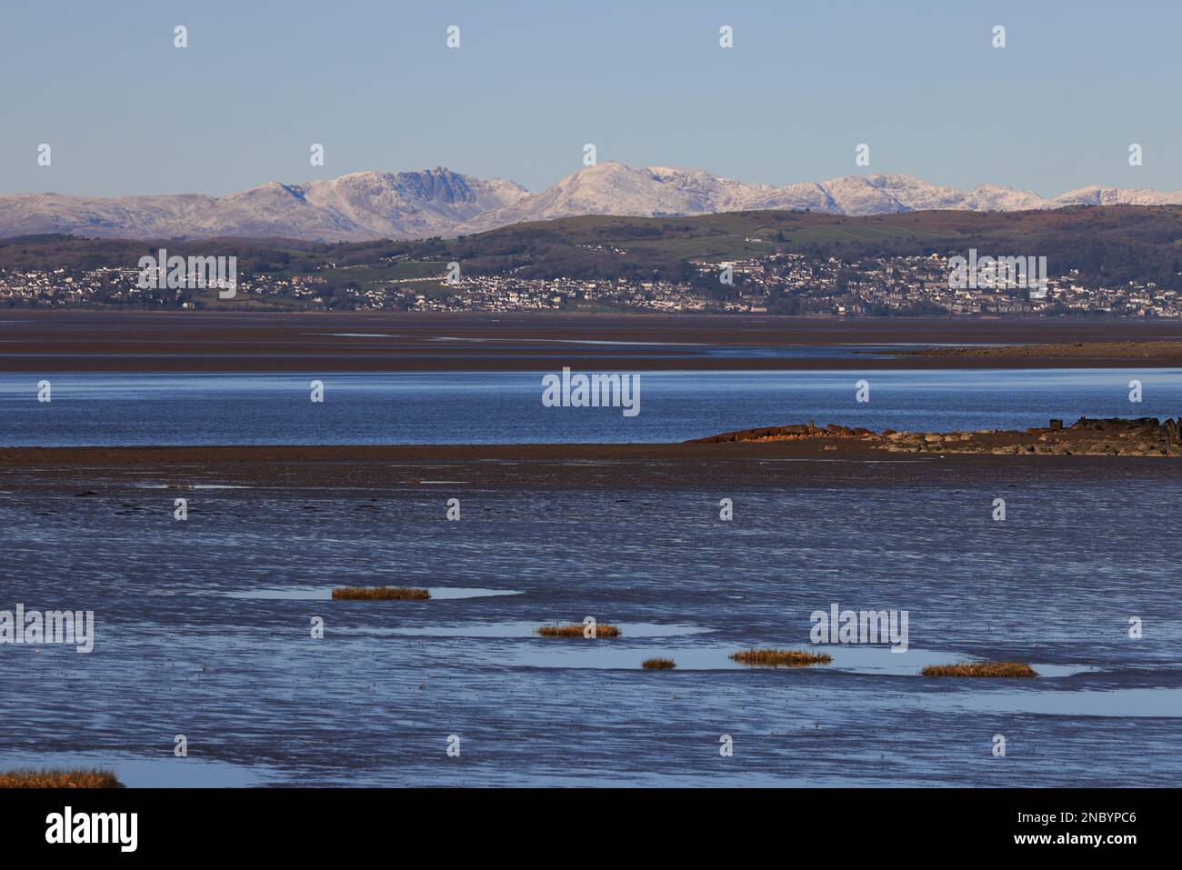 Blick auf Morecambe Bay Stockfoto