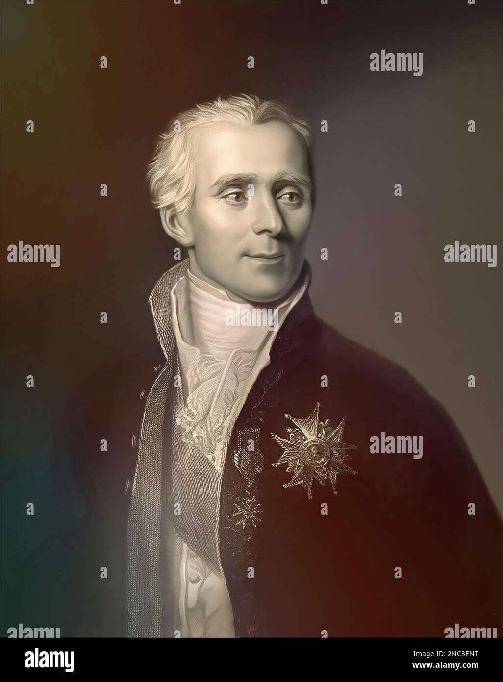 Pierre-Simon Marquis de Laplace, 1749-1827, französischer Physiker, Astronom und Mathematiker, digital verändert Stockfoto
