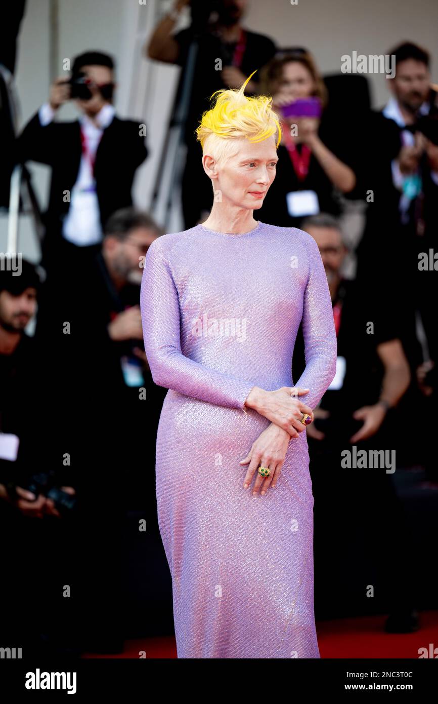 Venedig, Venedig, Italien, 06. September 2022, Tilda Swinton nimmt am Venedig Film Festival 2022 Teil (Foto: Giovanna Onofri) Stockfoto