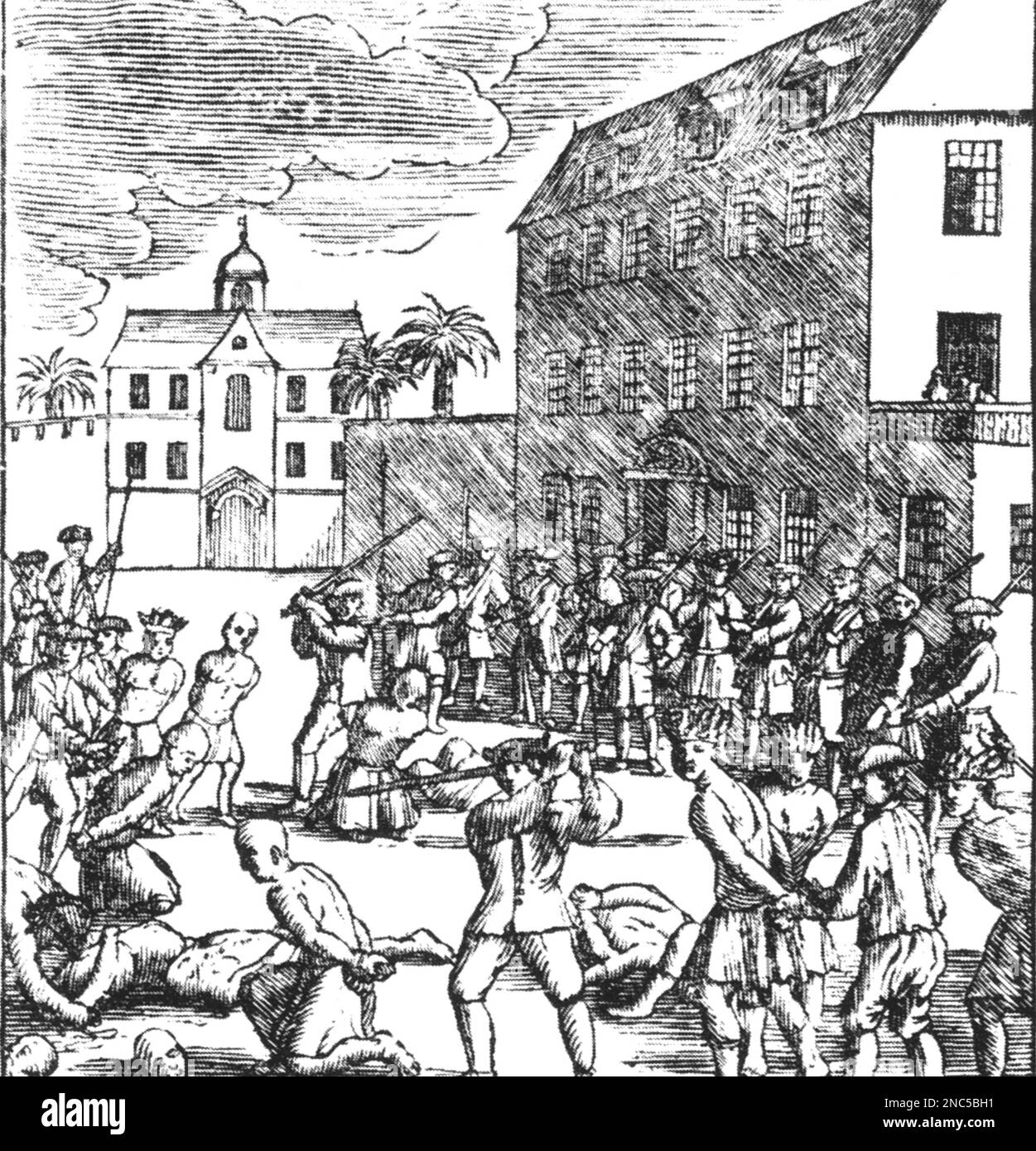 BATAVIA-MASSAKER Oktober-November 1740 Stockfoto