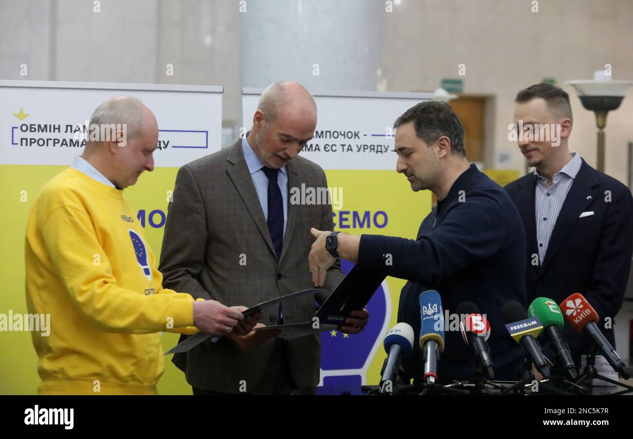 KIEW, UKRAINE 14. FEBRUAR 2023 EUBotschafter, Leiter der EU