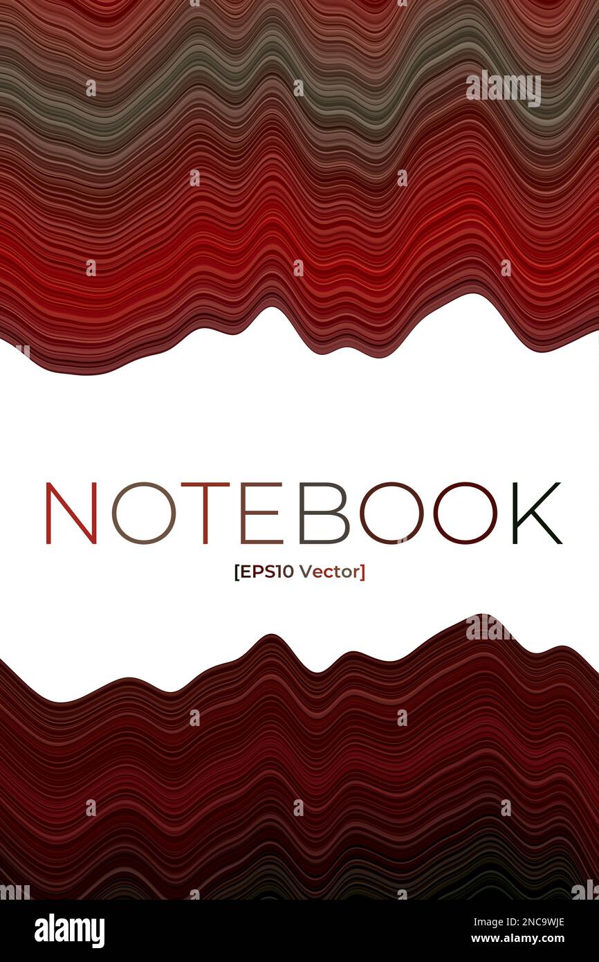 Deckblattvorlage. Kann als Banner, Flyer, Poster, Visitenkarte, Broschüre verwendet werden. Künstlerisches Design in dunkelrotbraunen Farben. Stock Vektor