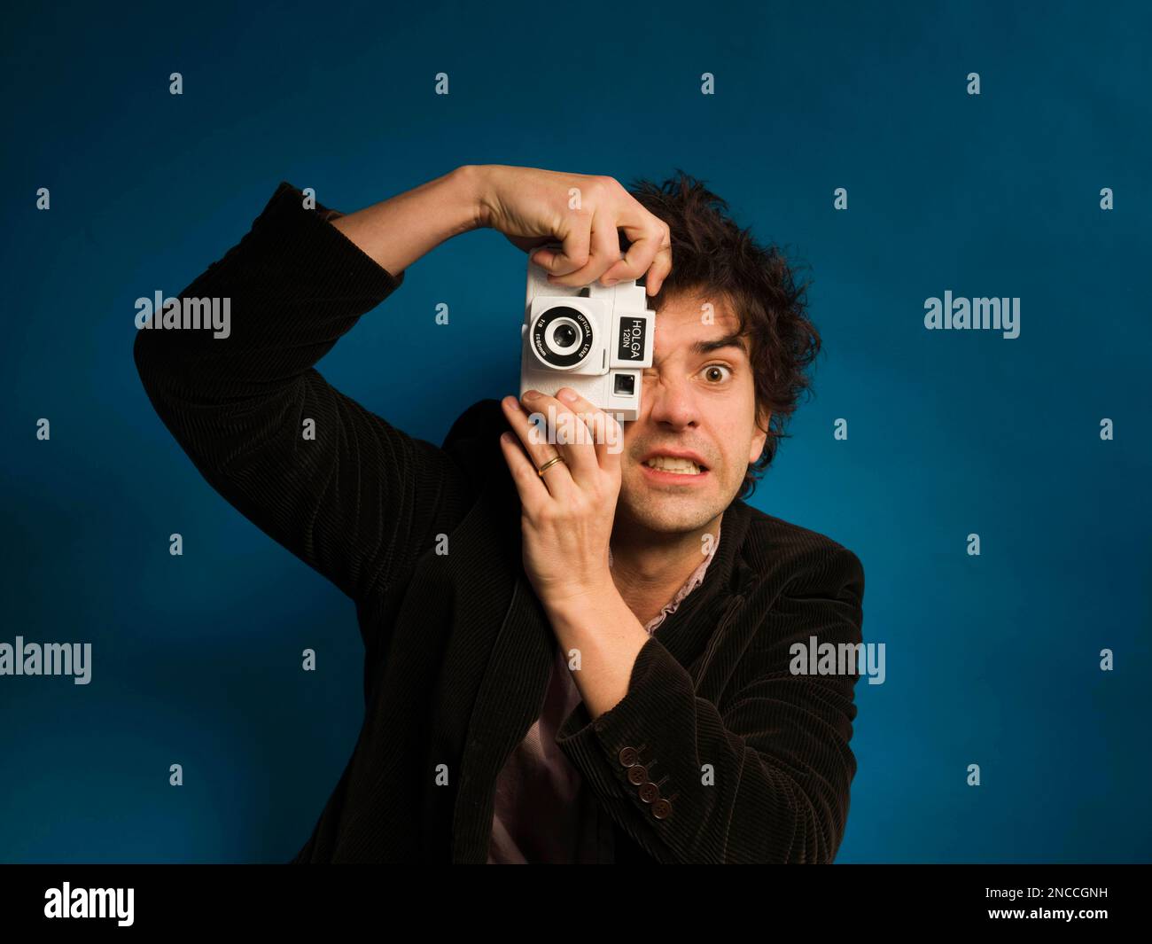 Actor Hamish Linklater from the film The Future poses for a portrait in the Fender Music Lodge during the 2011 Sundance Film Festival on Friday, Jan. 21, 2011 in Park City, UT. (AP Photo/Victoria Will) Stockfoto