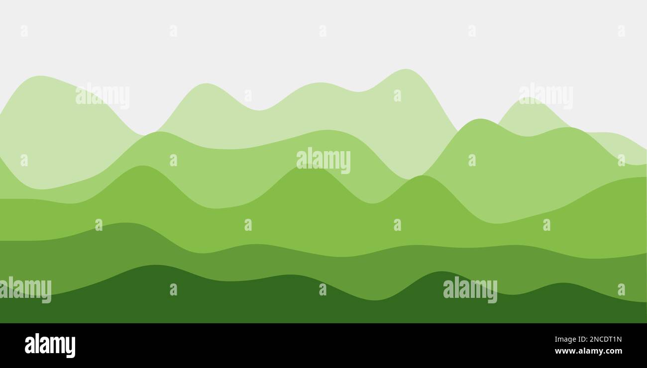 Abstrakter hellgrüner Hintergrund. Farbenfrohe Wellen, moderne Vektordarstellung. Stock Vektor Abstrakter hellgrüner Hintergrund. Farbenfrohe Wellen, moderne Vektordarstellung. Stock Vektor