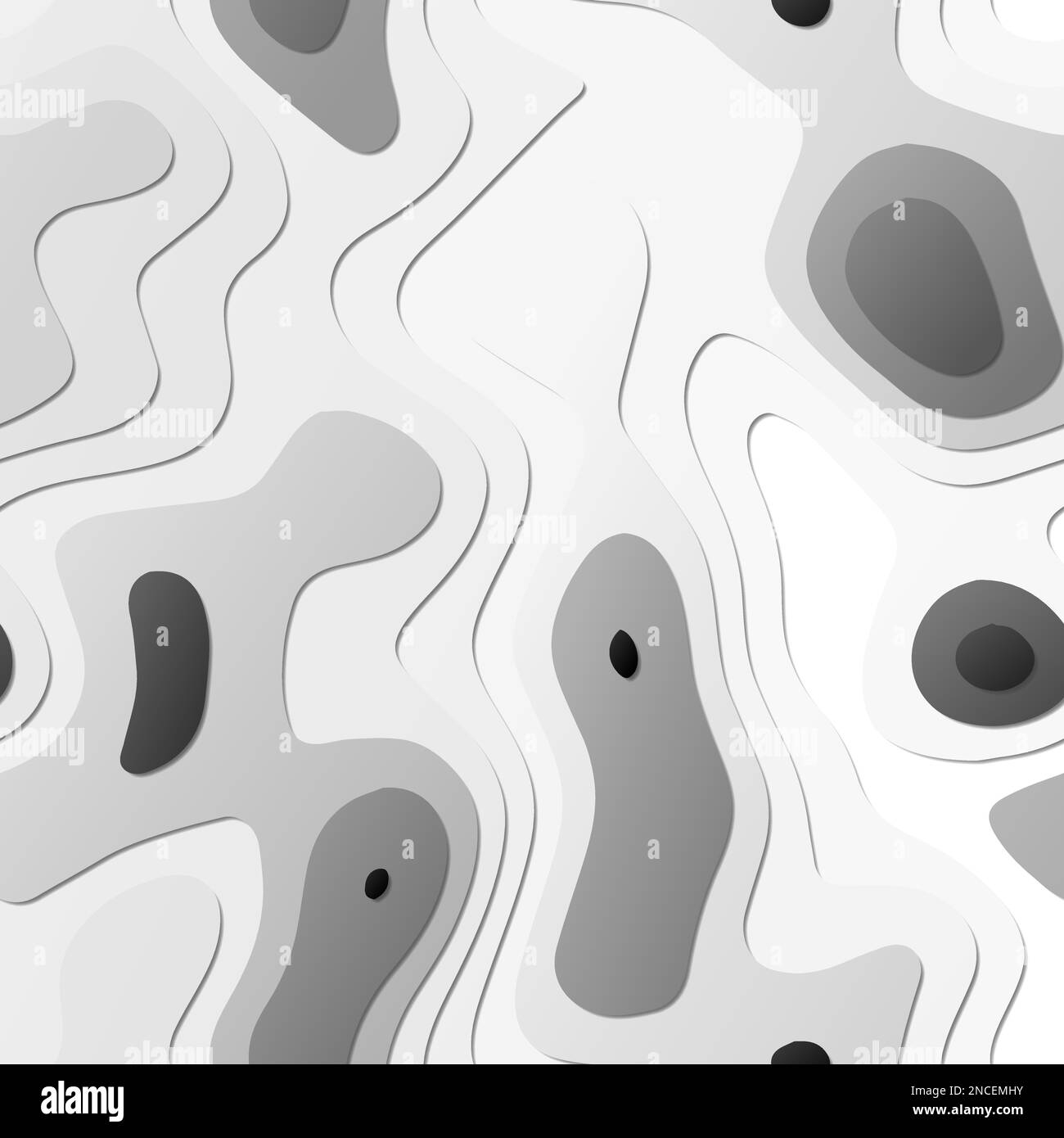 Farbenfrohe abstrakte Ebenen. Hintergrund im PaperCut-Stil. Lebendige 3D-Topographieformen. Schönes Banner, Poster, Broschüre, Vorlage, Flyer-Design. Stock Vektor