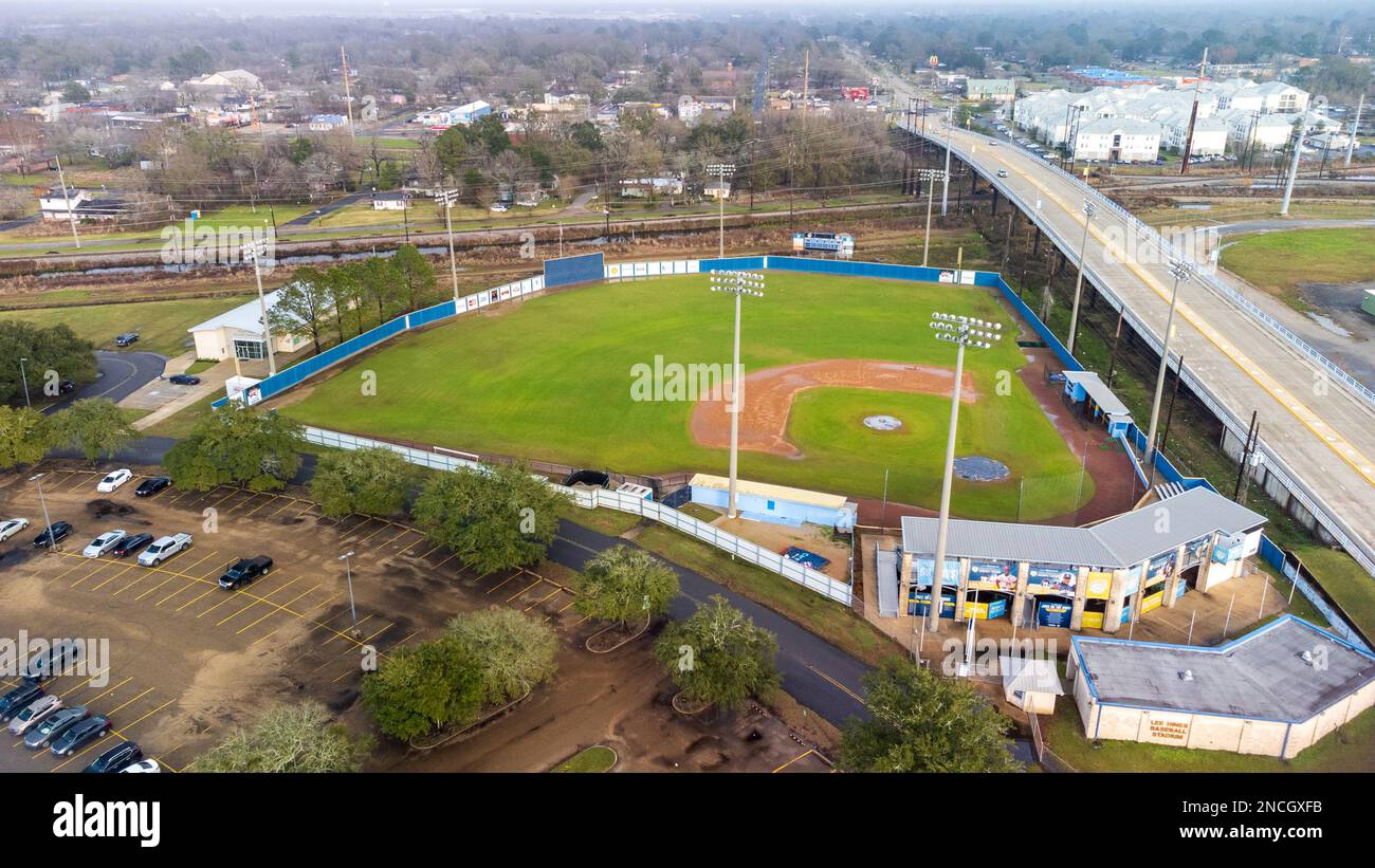 Baton Rouge, LA - Januar 2023: Lee-Hines Stadium auf dem Campus der Southern University und A&M College in Baton Rouge, LA. Stockfoto