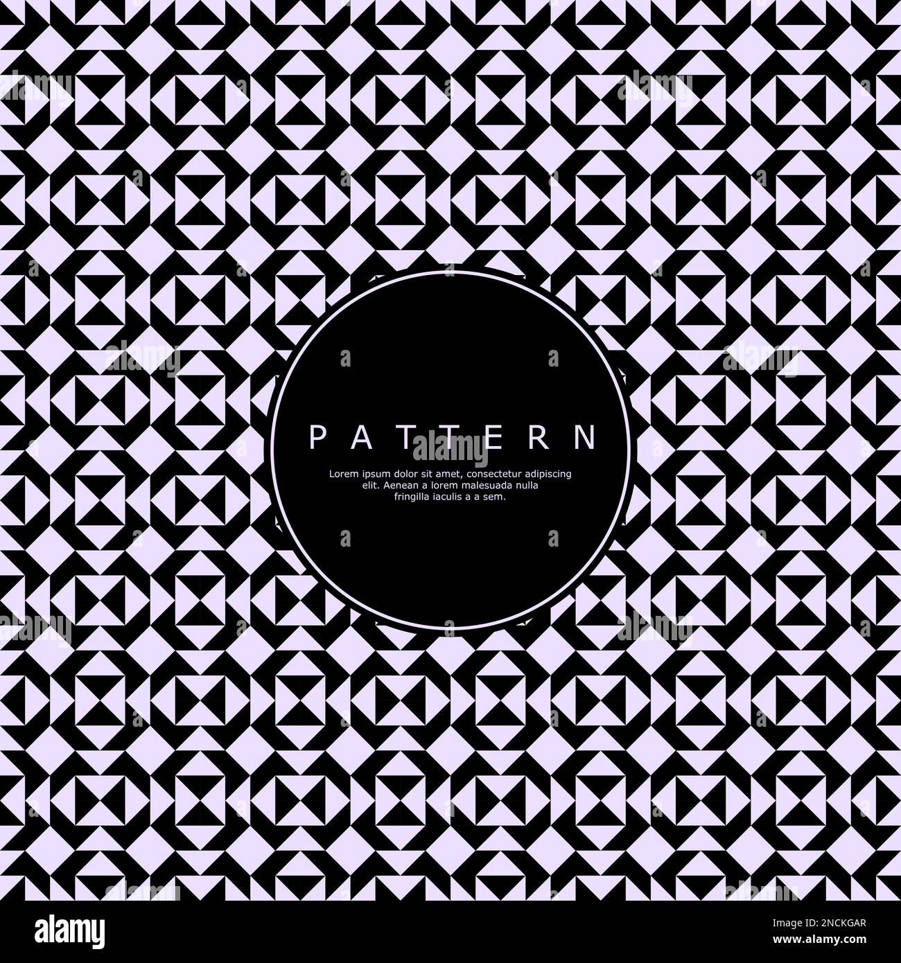 Schwarzes, nahtloses geometrisches Muster. Abstraktes Dreiecksmuster. Stock Vektor