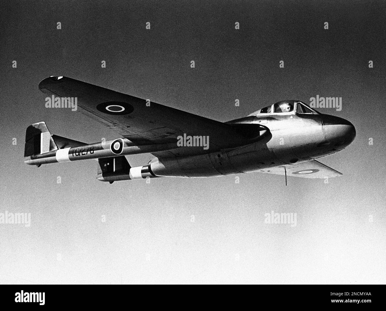 The De Havilland Vampire, which is the latest in British fighter ...