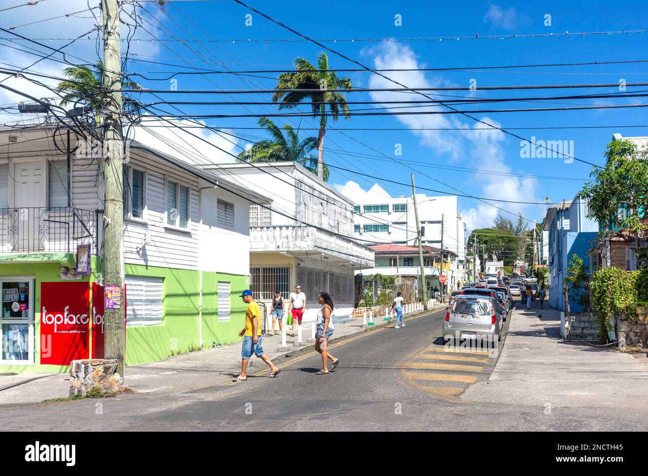 Redcliffe Street, St. John's, Antigua, Antigua und Barbuda, kleine Antillen, Karibisch, Karibisch Stockfoto