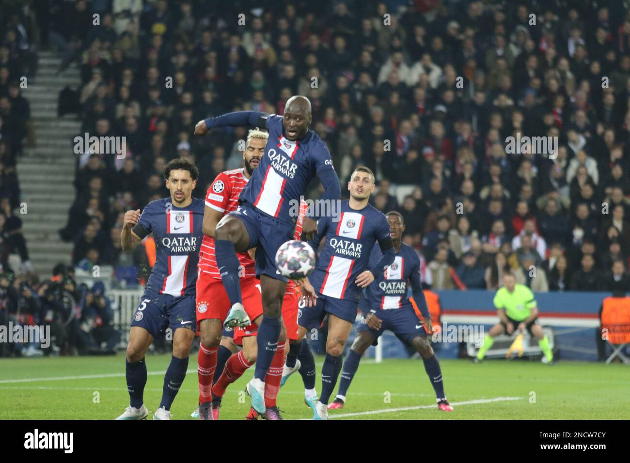 Paris, Stade de France, 14/02/2023, PARIS, Frankreich. , . FUSSBALL, UEFA CHAMPIONS LEAGUE, PSG, Paris Saint Germain gegen FC Bayern Muenchen am Dienstag, den 14. Februar in Paris im Stade de France, Ergebnis 0:1, (Foto: © Arthur THILL/ATPimages) (THILL Arthur/ATP/SPP) Guthaben: SPP Sport Press Photo. Alamy Live News Stockfoto