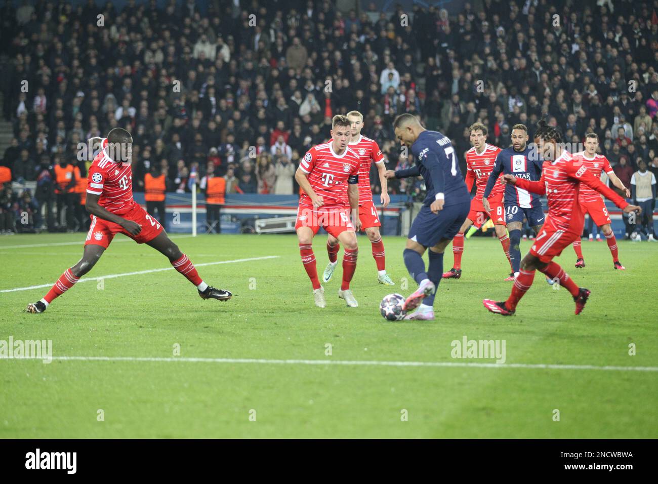Paris, Stade de France, 14/02/2023, PARIS, Frankreich. , . FUSSBALL, UEFA CHAMPIONS LEAGUE, PSG, Paris Saint Germain gegen FC Bayern Muenchen am Dienstag, den 14. Februar in Paris im Stade de France, Ergebnis 0:1, (Foto: © Arthur THILL/ATPimages) (THILL Arthur/ATP/SPP) Guthaben: SPP Sport Press Photo. Alamy Live News Stockfoto