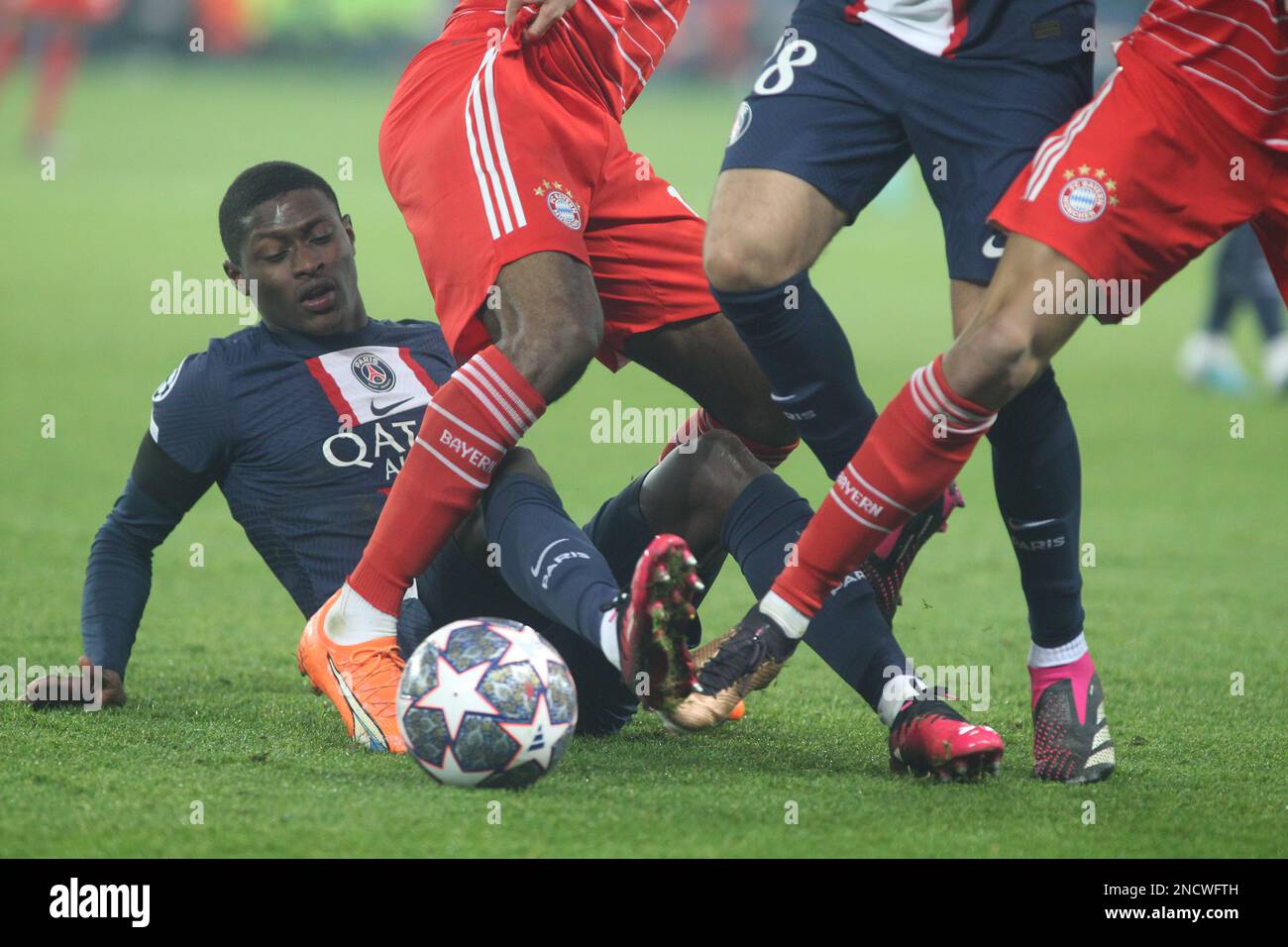 Paris, Stade de France, 14/02/2023, PARIS, Frankreich. , . FUSSBALL, UEFA CHAMPIONS LEAGUE, PSG, Paris Saint Germain gegen FC Bayern Muenchen am Dienstag, den 14. Februar in Paris im Stade de France, Ergebnis 0:1, (Foto: © Arthur THILL/ATPimages) (THILL Arthur/ATP/SPP) Guthaben: SPP Sport Press Photo. Alamy Live News Stockfoto