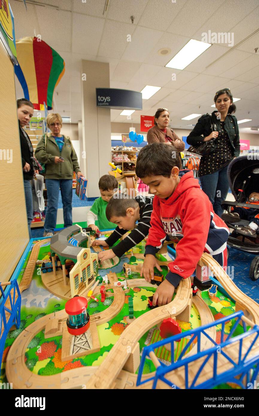 Children and parents explore the new Toy Shop at Sears in Oak Brook