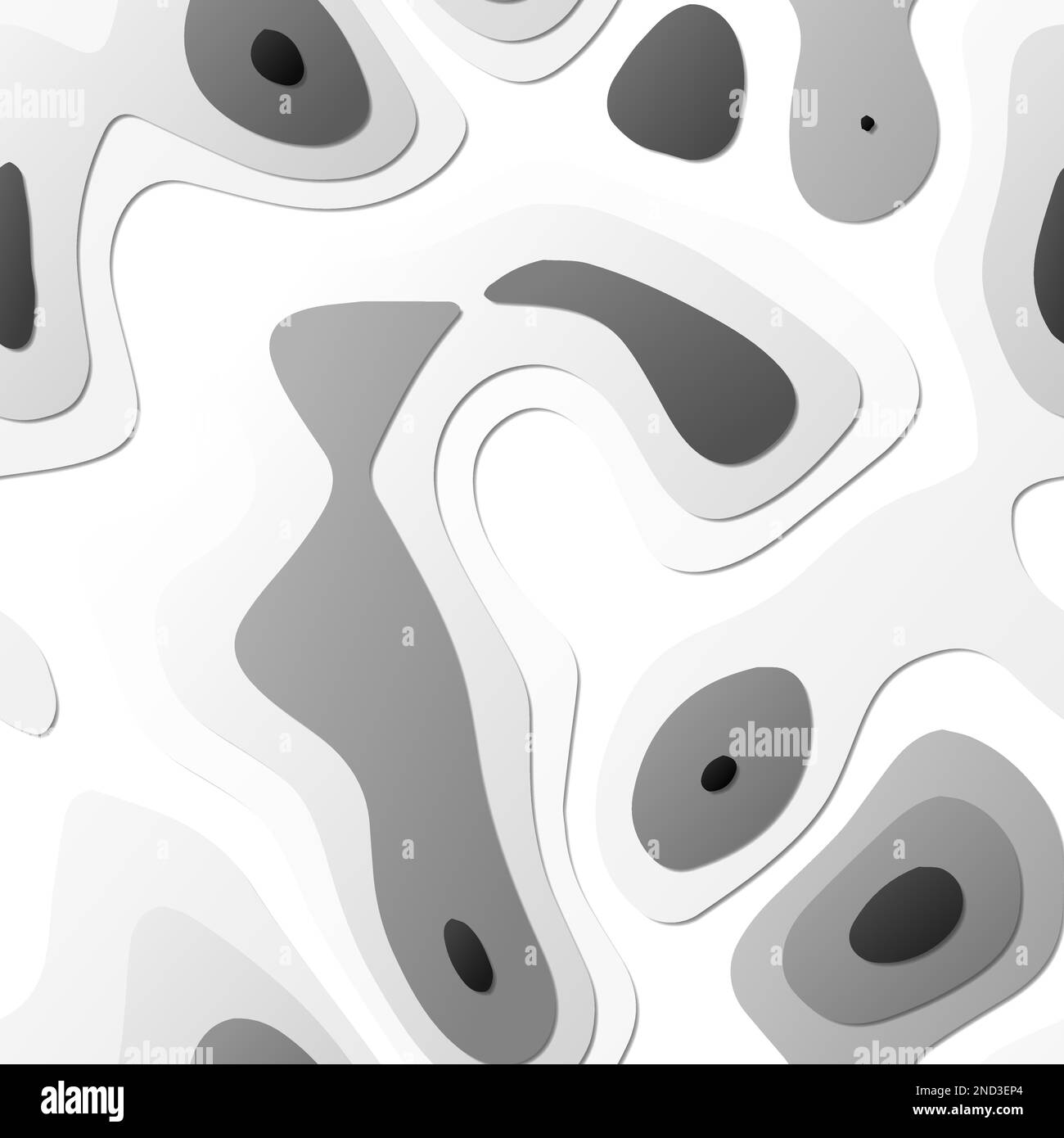 Farbenfrohe abstrakte Ebenen. Hintergrund im PaperCut-Stil. Lebendige 3D-Topographieformen. Schönes Banner, Poster, Broschüre, Vorlage, Flyer-Design. Stock Vektor