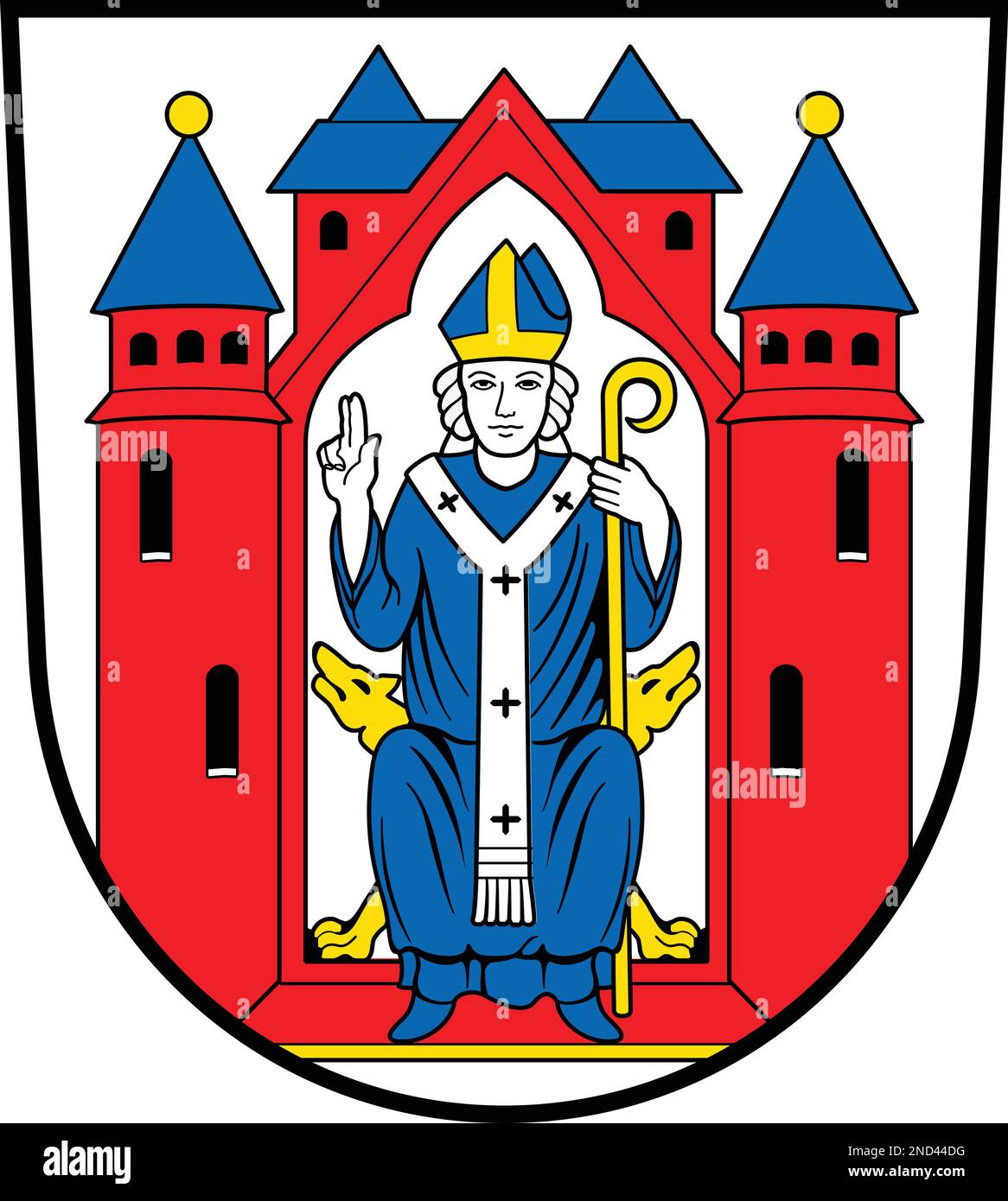 Wappen von ASCHAFFENBURG, DEUTSCHLAND Stock Vektor