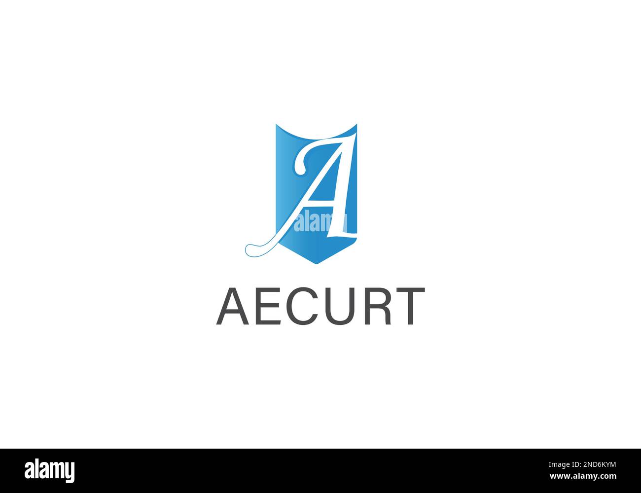 Schreiben Sie Ein professionelles Logo für alle Arten von Unternehmen Stock Vektor