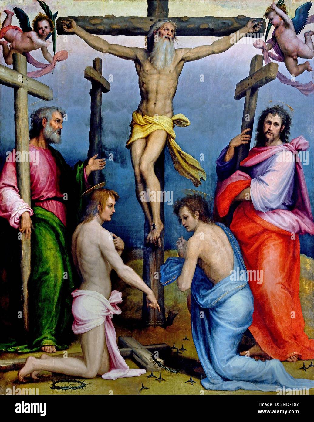 Kreuzigung von Sant'Acazio und seinen Begleitern von Giovanni Antonio