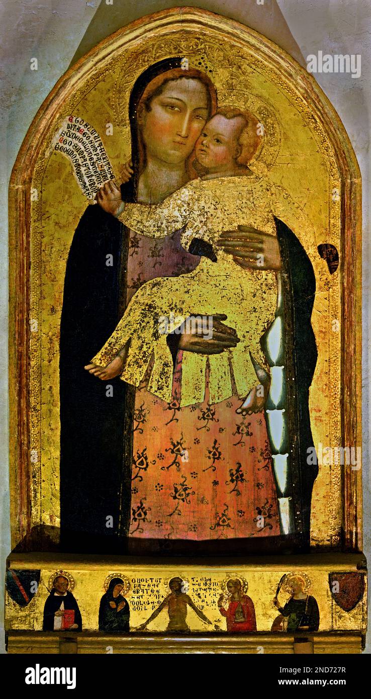 Madonna und Kind,1360-1365, Jacopo di Cione 1365 -1400 Italien Italienisch, 14. Jahrhundert, Florenz, Kunstmuseum, Italien, Italienisch, Stockfoto