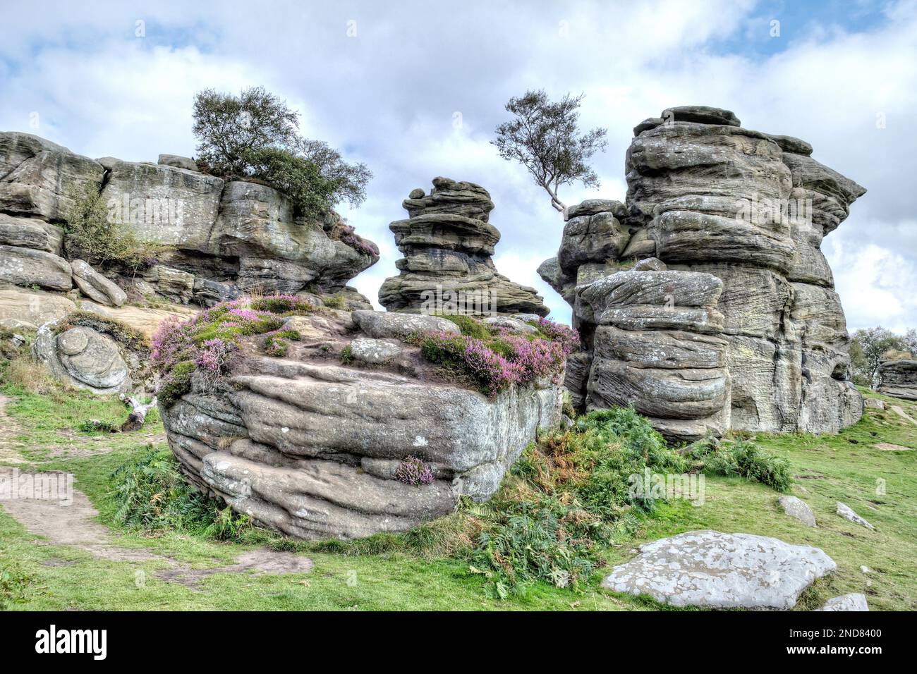 Brimham Rocks, Summerbridge, Harrogate HG3 4DW Stockfoto