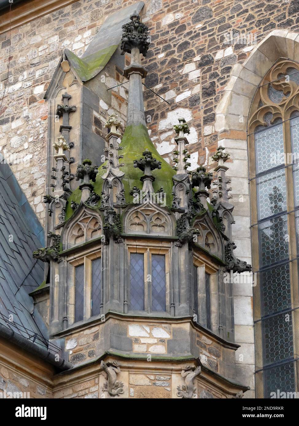 Kathedrale von St. Peter und Paul, Katedrála svatého Petra a Pavla, Brünn, Südmähren, Tschechische Republik, Europa Stockfoto