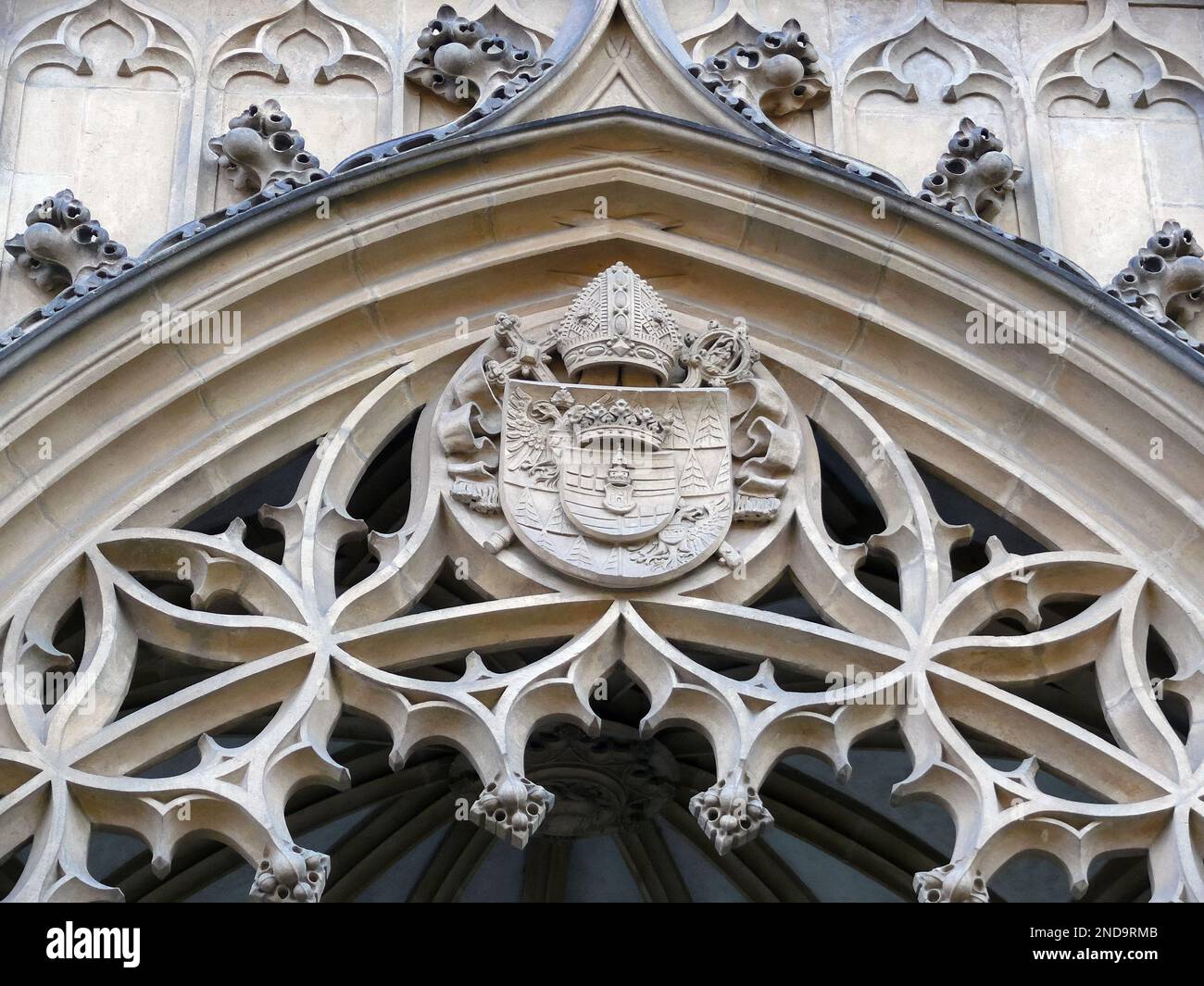 Kathedrale von St. Peter und Paul, Katedrála svatého Petra a Pavla, Brünn, Südmähren, Tschechische Republik, Europa Stockfoto
