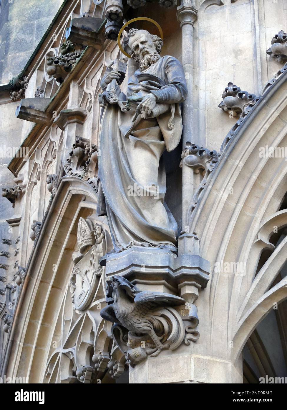 Kathedrale von St. Peter und Paul, Katedrála svatého Petra a Pavla, Brünn, Südmähren, Tschechische Republik, Europa Stockfoto