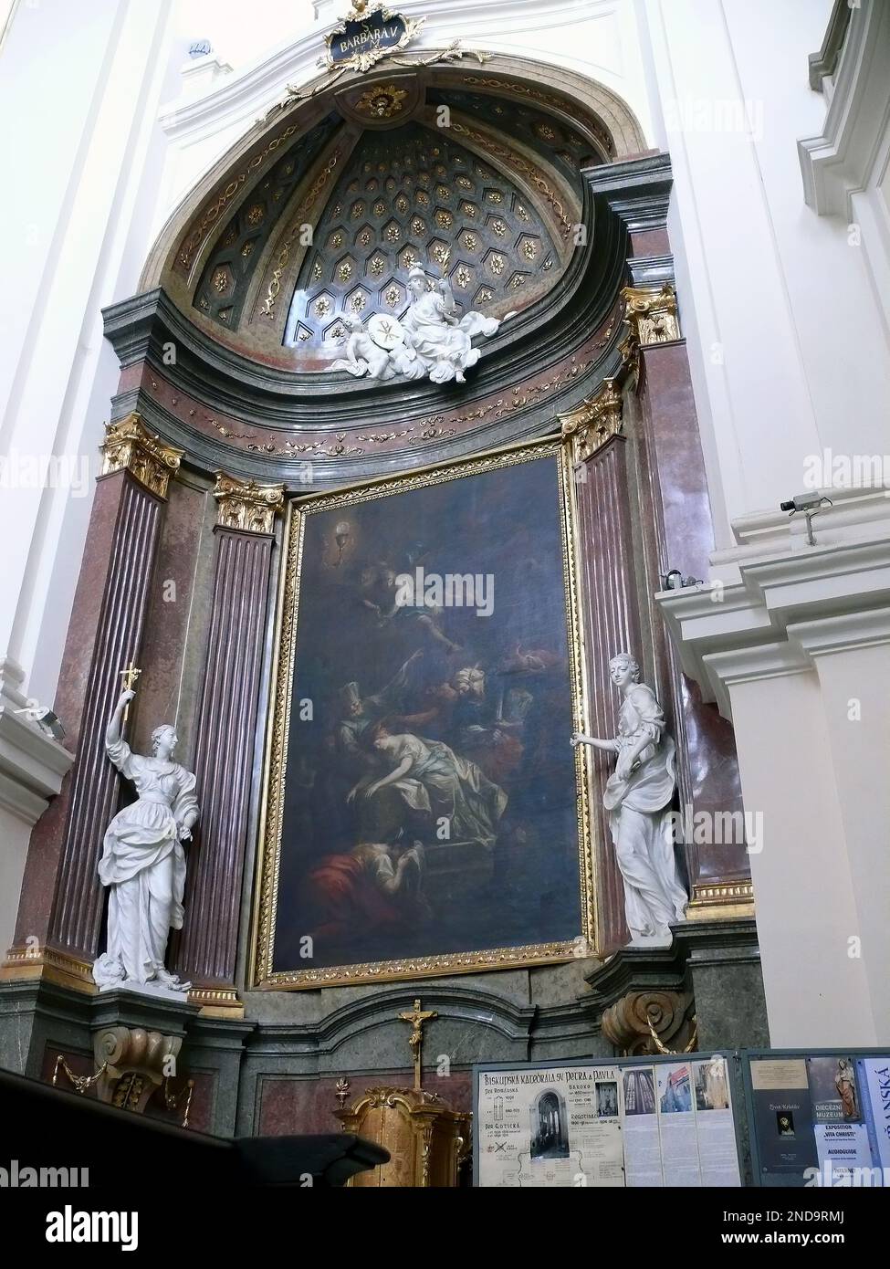 Kathedrale von St. Peter und Paul, Katedrála svatého Petra a Pavla, Brünn, Südmähren, Tschechische Republik, Europa Stockfoto