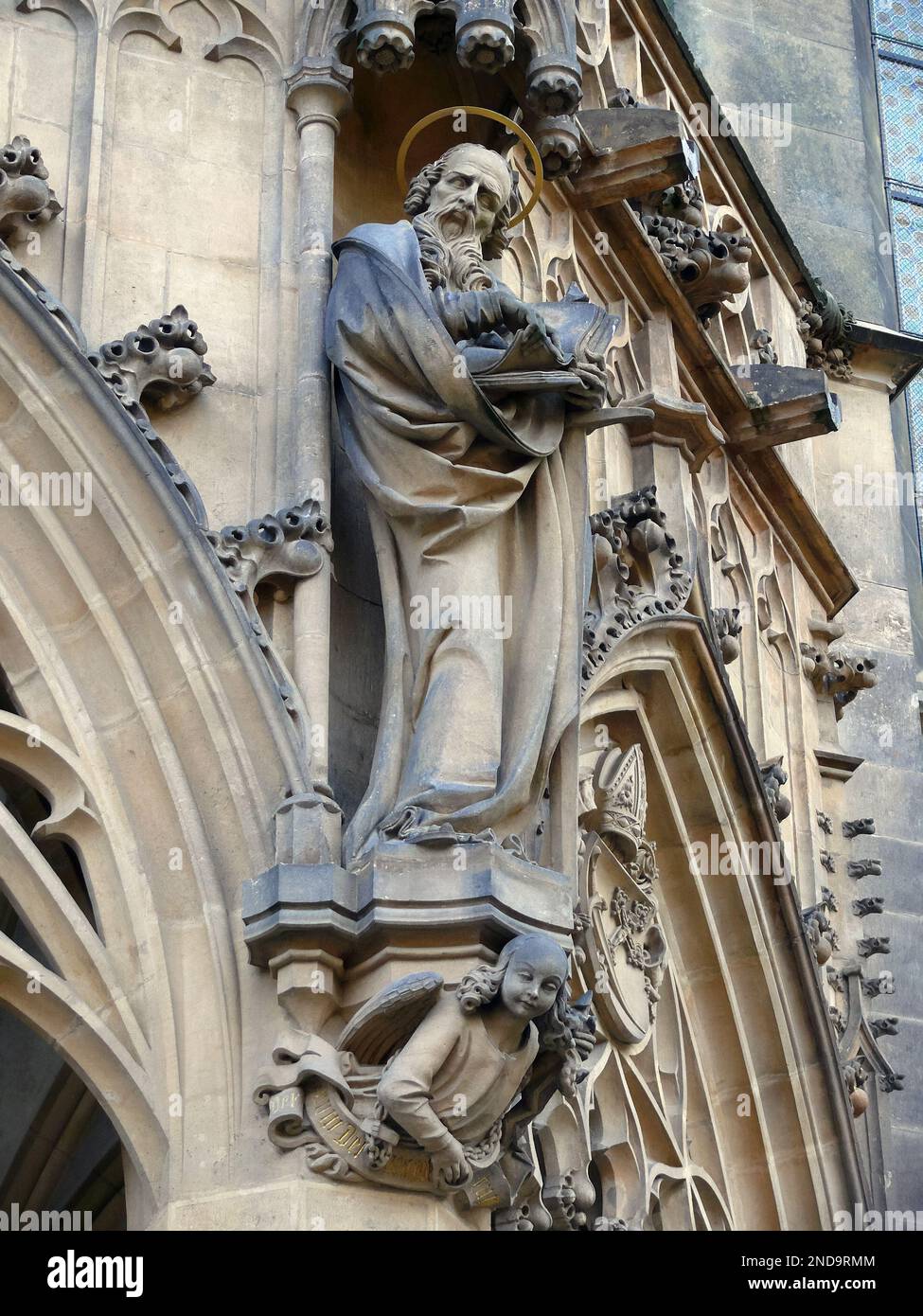 Kathedrale von St. Peter und Paul, Katedrála svatého Petra a Pavla, Brünn, Südmähren, Tschechische Republik, Europa Stockfoto