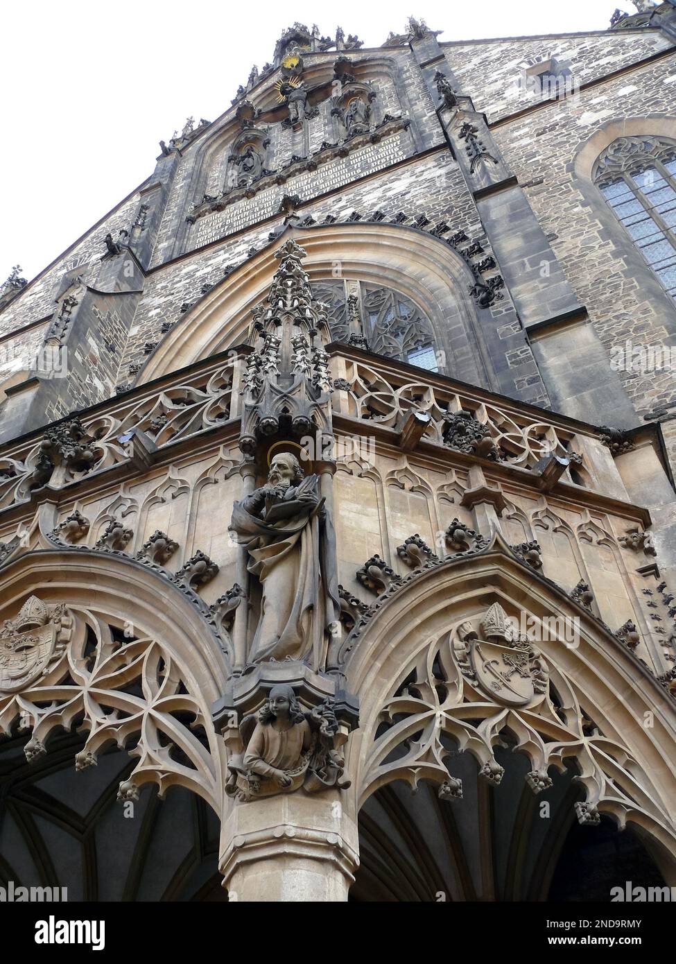 Kathedrale von St. Peter und Paul, Katedrála svatého Petra a Pavla, Brünn, Südmähren, Tschechische Republik, Europa Stockfoto