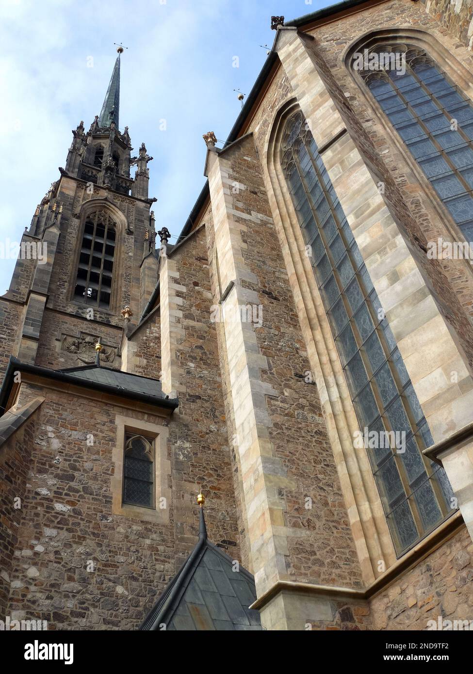 Kathedrale von St. Peter und Paul, Katedrála svatého Petra a Pavla, Brünn, Südmähren, Tschechische Republik, Europa Stockfoto