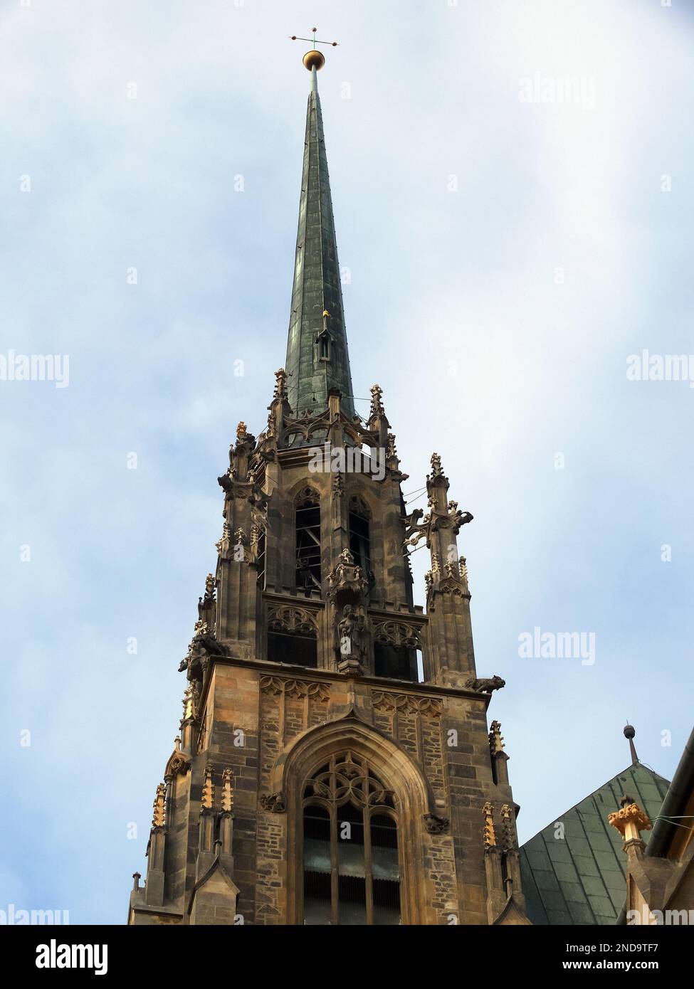 Kathedrale von St. Peter und Paul, Katedrála svatého Petra a Pavla, Brünn, Südmähren, Tschechische Republik, Europa Stockfoto