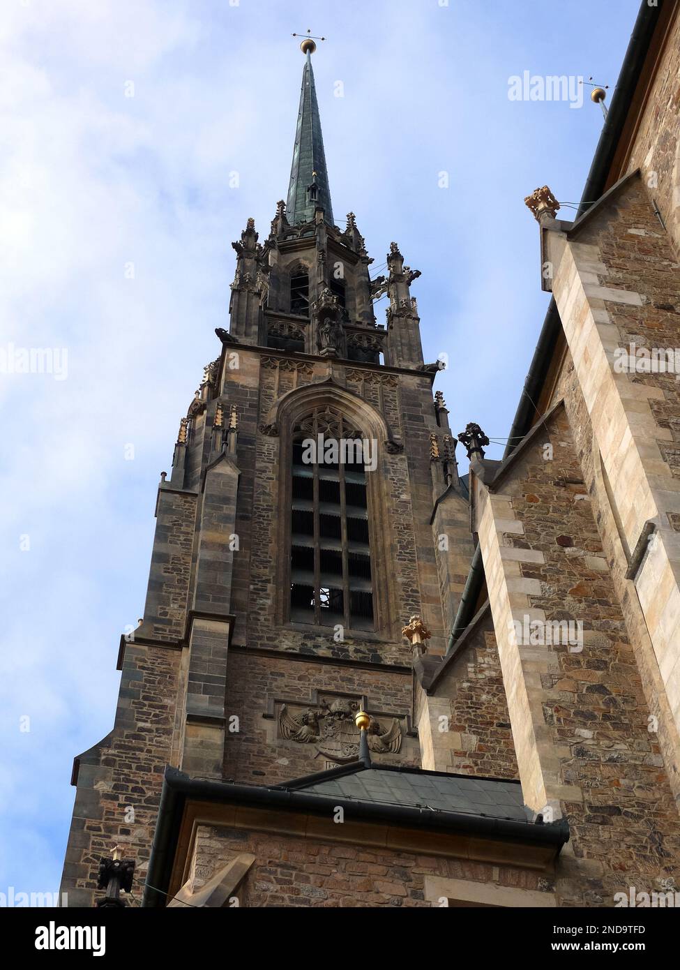 Kathedrale von St. Peter und Paul, Katedrála svatého Petra a Pavla, Brünn, Südmähren, Tschechische Republik, Europa Stockfoto