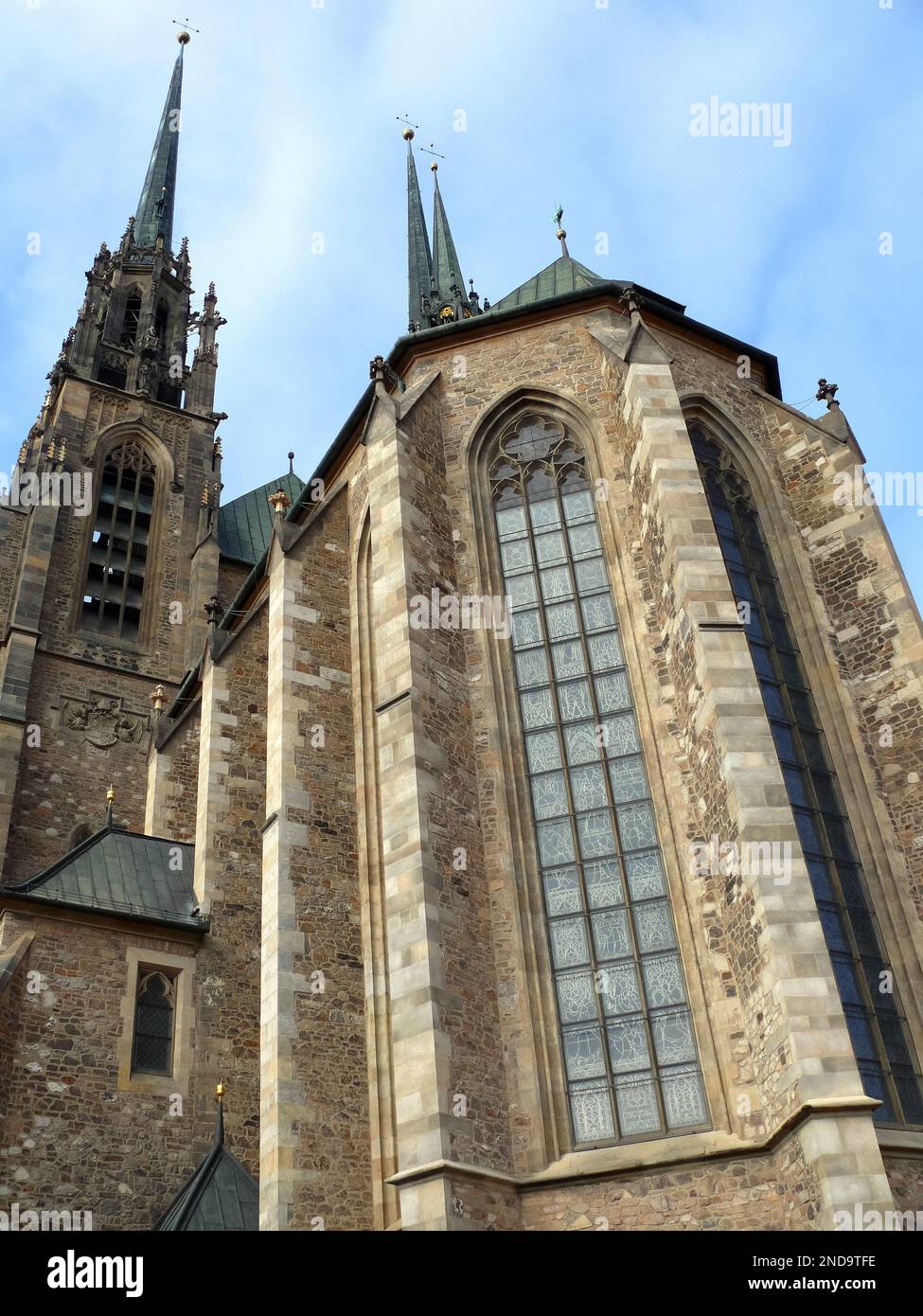 Kathedrale von St. Peter und Paul, Katedrála svatého Petra a Pavla, Brünn, Südmähren, Tschechische Republik, Europa Stockfoto